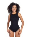 JT699113 Fajas Ajustado Control de la Barriga Cintura Cincher Color Sólido Body Cuello Redondo Fajas