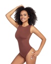 JT699113 Fajas Ajustado Control de la Barriga Cintura Cincher Color Sólido Body Cuello Redondo Fajas