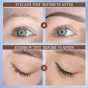 ICONSIGN cejas tinte semipermanente pestañas cejas henna tinte ceja henna ceja pintura marron negro tinte ceja conjunto con cepillo