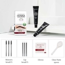 ICONSIGN cejas tinte semipermanente pestañas cejas henna tinte ceja henna ceja pintura marron negro tinte ceja conjunto con cepillo