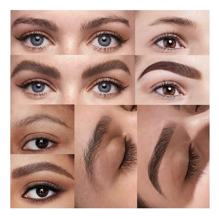 ICONSIGN cejas tinte semipermanente pestañas cejas henna tinte ceja henna ceja pintura marron negro tinte ceja conjunto con cepillo