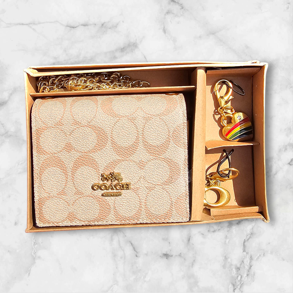 Billetera de cuero para mujer.