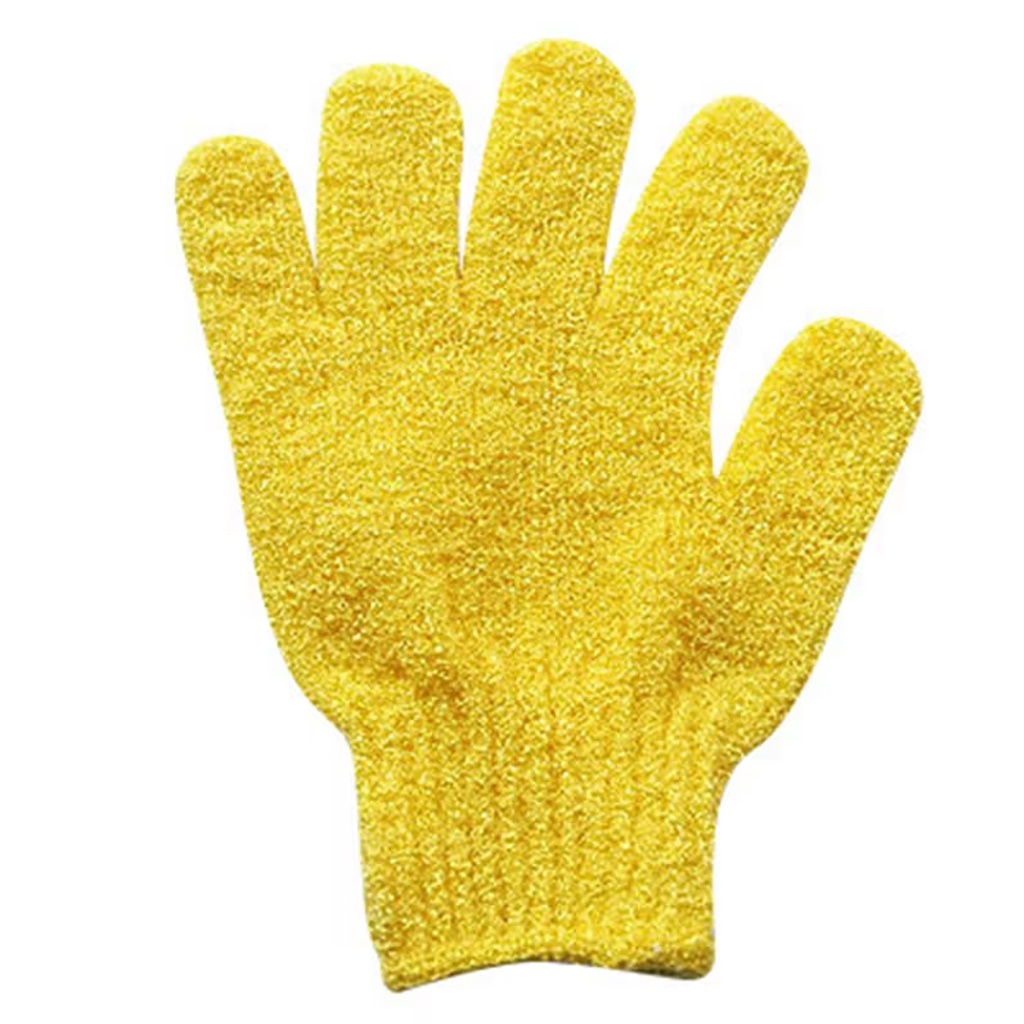 Guantes de baño de nailon de cinco dedos