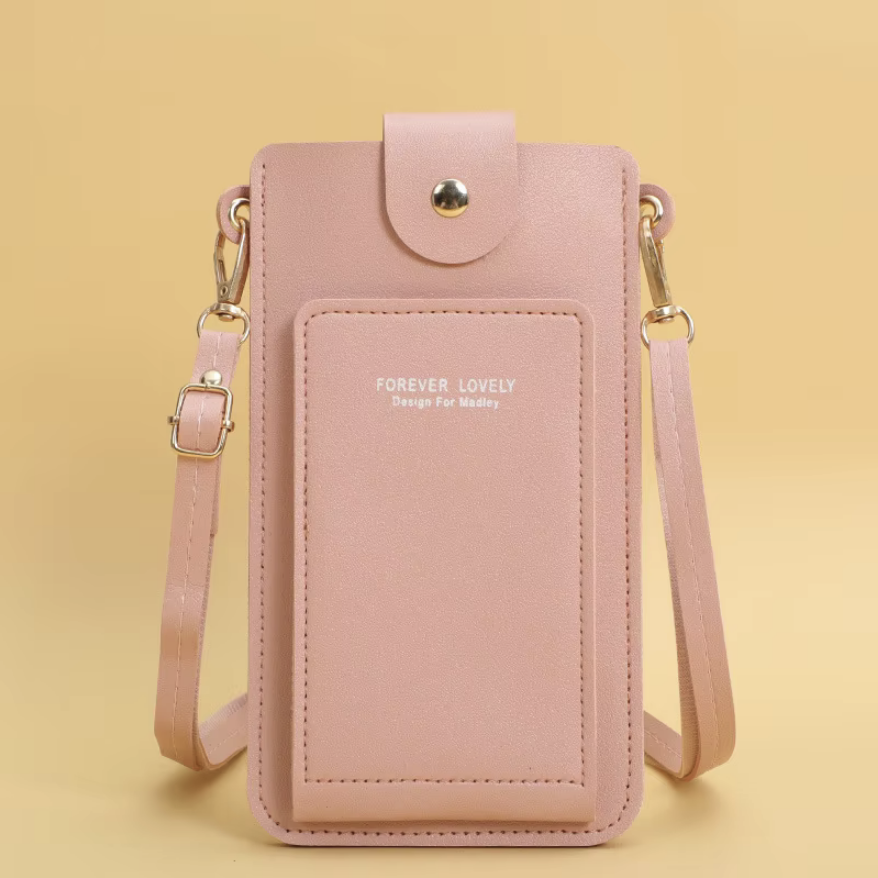 Bolsos de mujer, billeteras de cuero suave con pantalla táctil, bolso para teléfono móvil, bolso cruzado con correa para el hombro, bolsos baratos para mujer