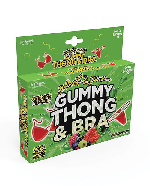 Sweet &amp; Sour Gummy Thong &amp; Bra