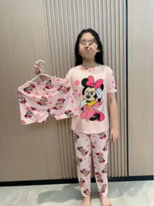 Pijama KIDS de dibujos animados de tres piezas