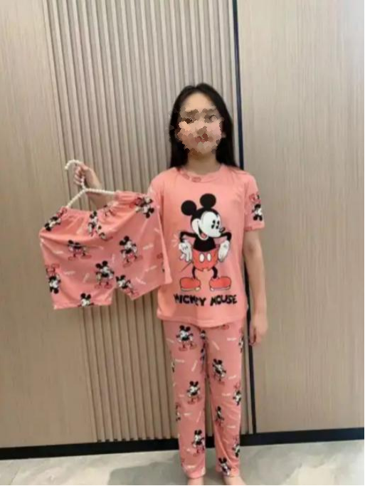 Pijama KIDS de dibujos animados de tres piezas