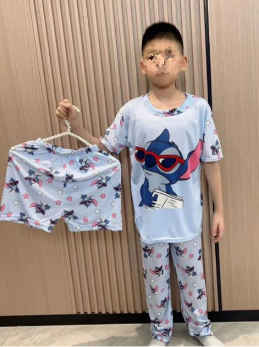 Pijama KIDS de dibujos animados de tres piezas