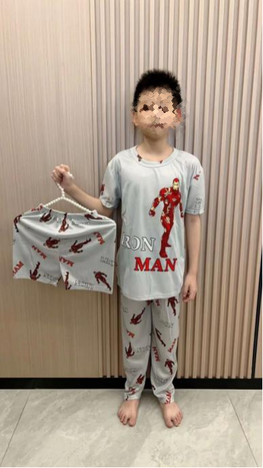 Pijama KIDS de dibujos animados de tres piezas