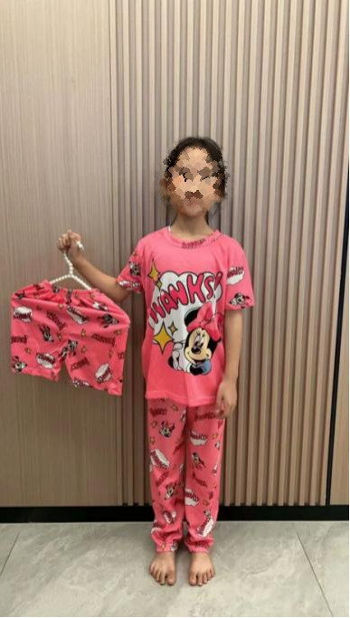 Pijama KIDS de dibujos animados de tres piezas