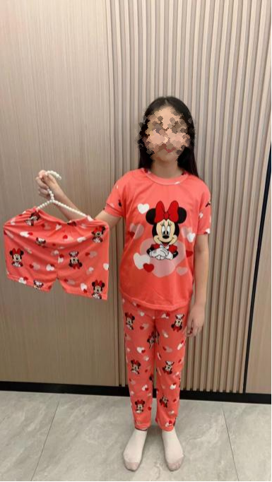 Pijama KIDS de dibujos animados de tres piezas