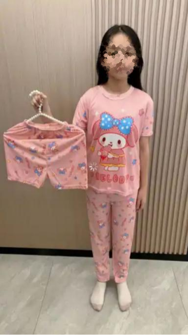 Pijama KIDS de dibujos animados de tres piezas