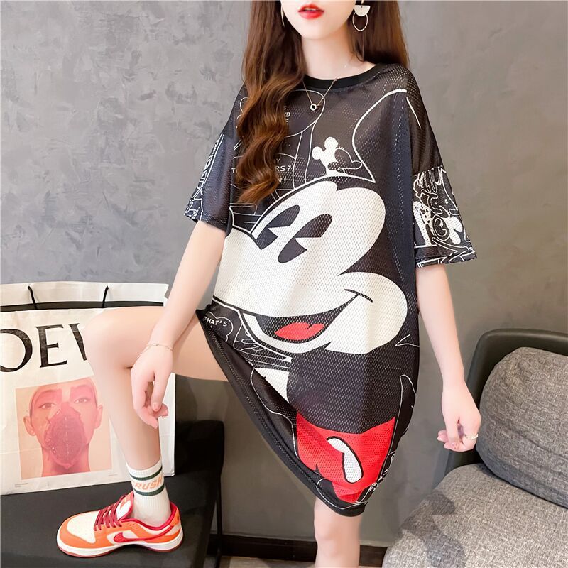 Camisa oversized de dibujos animados unitalla