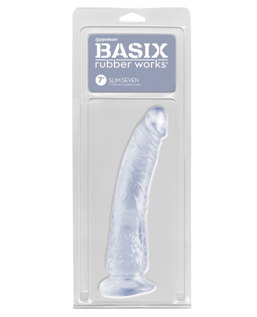 Basix Rubber Works 7&quot; Slim Dong - Clear