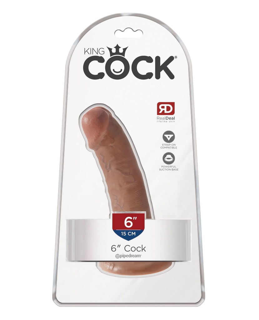 King Cock 6&quot; Cock - Tan