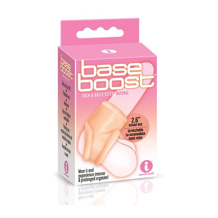 The 9's Base Boost Cock &amp; Balls Sleeve - Natural