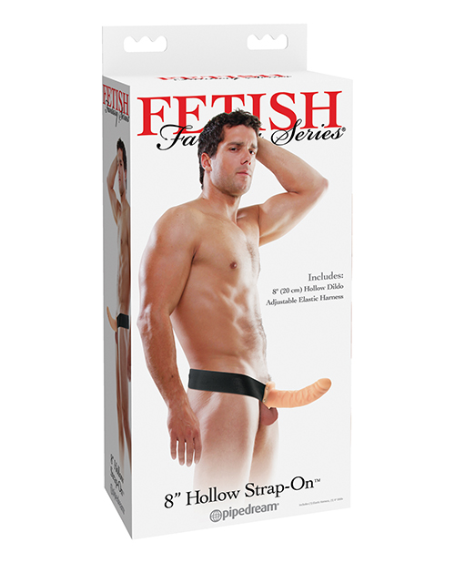 Fetish Fantasy Series 8&quot; Hollow Strap On - Flesh