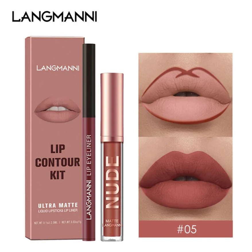 Labial y delineador de labios