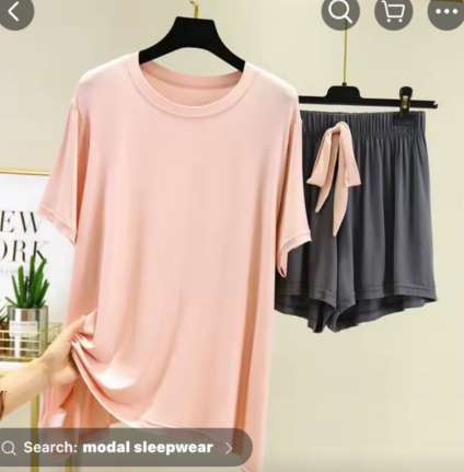 Pijama Short de satin