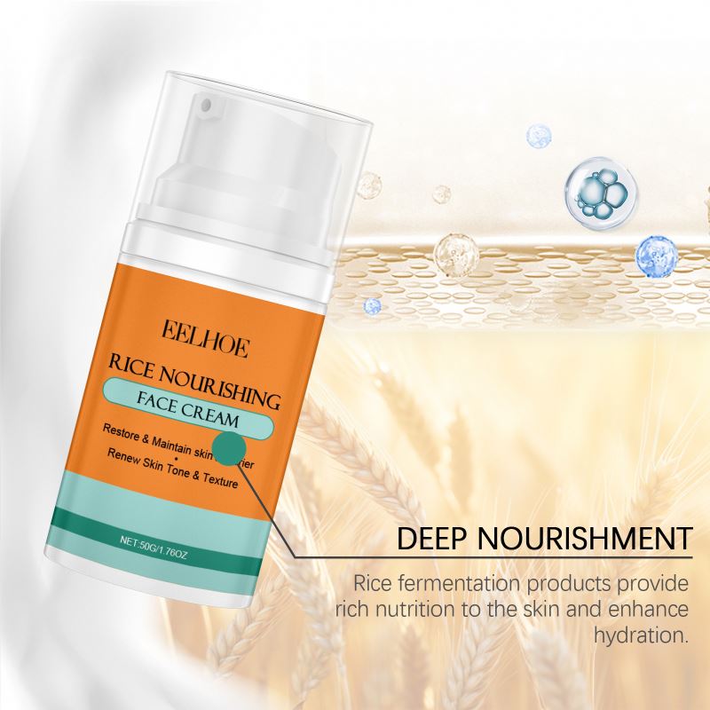 Crema de arroz para el rostro