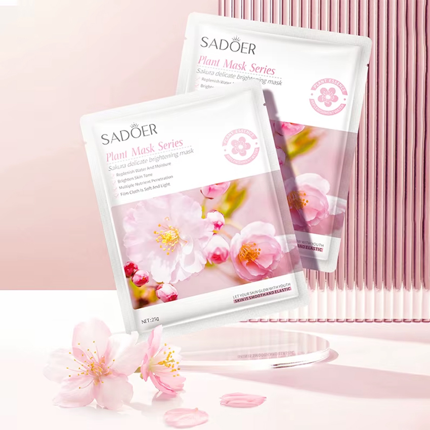 Mascarilla facial iluminadora Sadoer Sakura