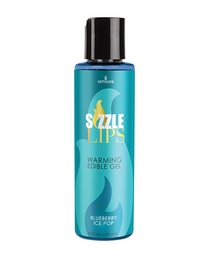 [855559006375] Sizzle Lips Warming Gel - 4.2 oz Bottle Blueberry Ice Pop