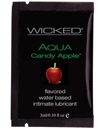 [713079904000] Wicked Sensual Care Aqua Water Based Lubricant-1 oz Candy Apple