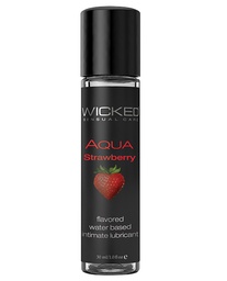 [713079904116] Wicked Sensual Care Aqua Water Based Lubricant-1 oz Strawberry