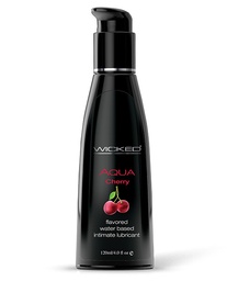 [713079904345] Wicked Sensual Care Aqua Water Based Lubricant - 4 oz Cherry
