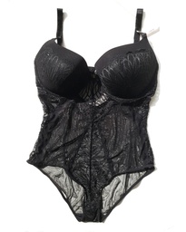 Bodysuit Plus Daisy Fuentes Full Figure Lace Side Teddy