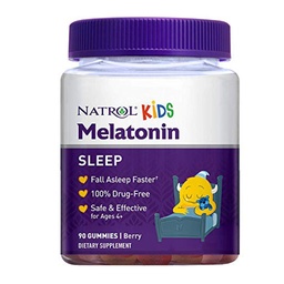 [047469075309] Natrol Kids Melatonin Gummy, 1mg,  90 Berry Flavored Gummies