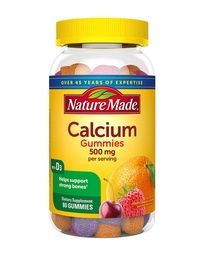 [031604028459] Nature Made Calcium Gummies 500 mg Per Serving with Vitamin D3 Cherry, Orange &amp; Strawberry 80.0 ea