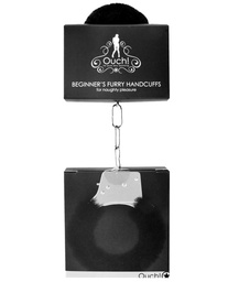 [8714273074096] Shots Ouch Beginner's Handcuffs Furry - Black