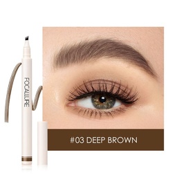 [6974908118898] Focallure Tinted brow Ink Pen - [#3 DEEP BROWN]