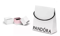 Bolsa Pandora Papel + Caja Anillo Blanca
