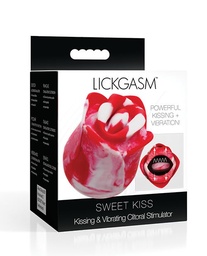 [848518056252] Lickgasm Sweet Kiss Kissing &amp; Vibrating Clitoral Stimulator - Swirl