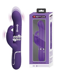 [6959532335873] Pretty Love Twinkled Tenderness Coale Thrusting Rabbit - Purple