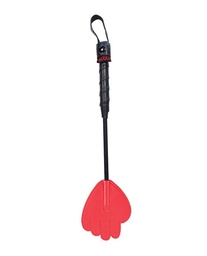[5056400304892] Rouge Mini Leather Hand Paddle - Red