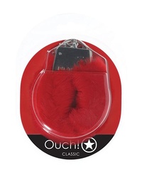 [8714273058249] Shots Ouch! Classic Fluffy Handcuffs - Red