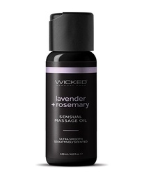 [713079909845] Wicked Sensual Care Lavender &amp; Rosemary Massage Oil - 4 oz