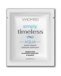 [713079913507] Wicked Sensual Care Simply Timeless Aqua Water Based Lubricant - .2 oz