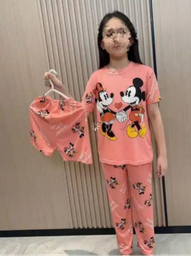 [3833120220] Pijama KIDS de dibujos animados de tres piezas
