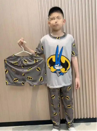 [3833190220] Pijama KIDS de dibujos animados de tres piezas
