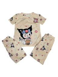 [3833270220] Pijama KIDS de dibujos animados de tres piezas