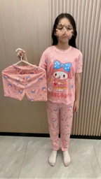 [3833370220] Pijama KIDS de dibujos animados de tres piezas