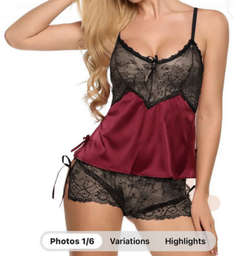 [3837100220] Pijama de satin Sensuel