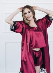 [3837220260] Pijama de satin Sensuel