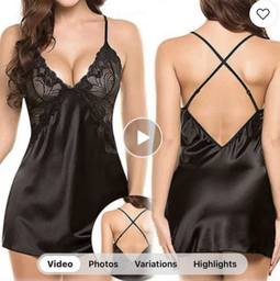 [3837270180] Pijama de satin Sensuel