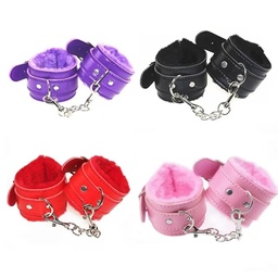 [3867110080] Esposas de muñeca de cuero Pu, juguetes para parejas, puños de mano, grilletes de tobillo, Cinturón de sujeción ajustable