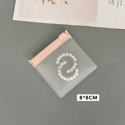 [3868080008] bolsas de joyería transparentes, semitransparentes, de plástico 8x8 cm